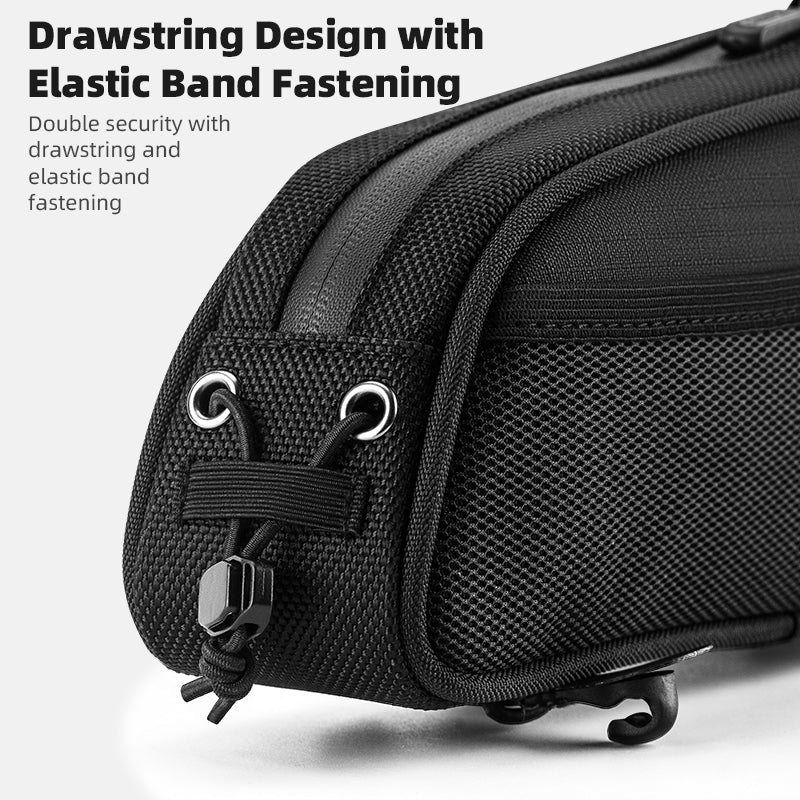 ROCKBROS Bicycle Top Tube Bag 1.3L Mountain Road Bike Frame Bag Reflective - ROCKBROSUSA