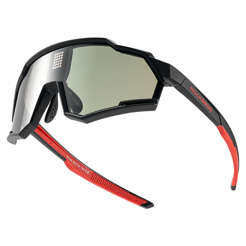 ROCKBROS Cycling Photochromic Glasses Electronic Color Changing SunGla