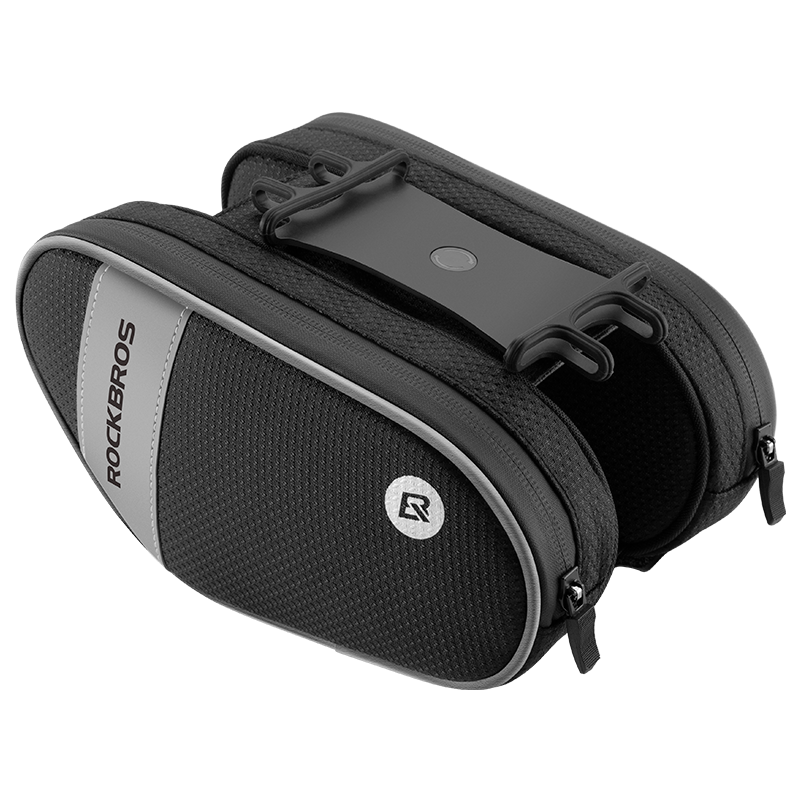 ROCKBROS Bike Front Frame Phone Mount Bike Pouch with 360° Rotation Phone Holder - ROCKBROSUSA