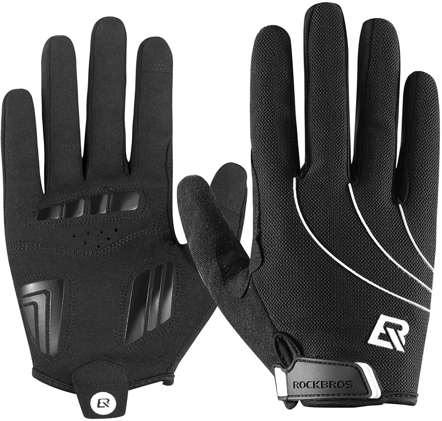 ROCKBROS Cycling Full Finger Gloves Outdoor Sport Gloves Fit for Spring Autumn