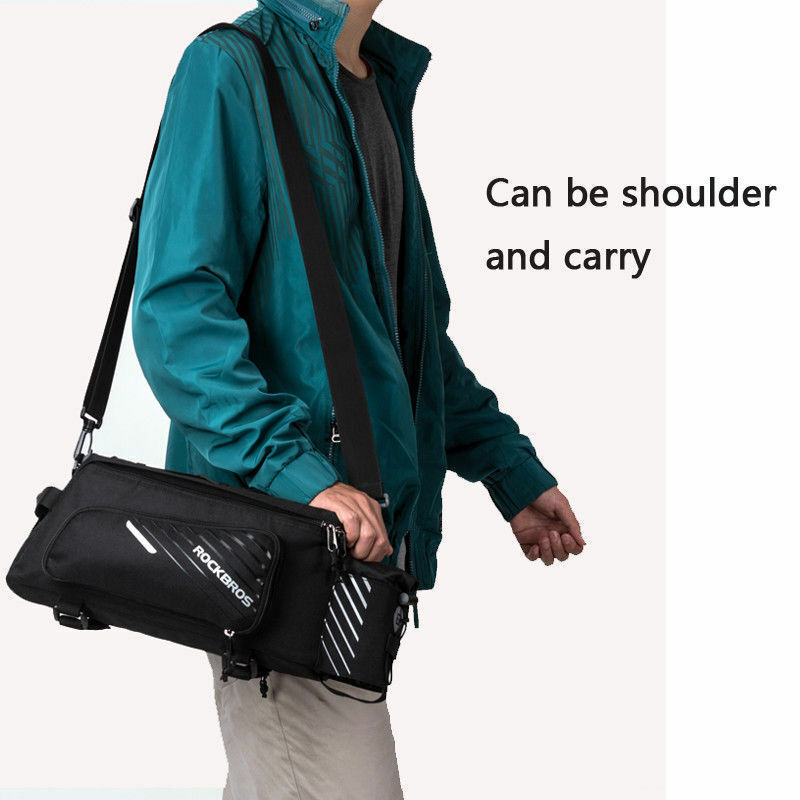 ROCKBROS Pro Bicycle Rear Rack Bag with Extra Pockets - ROCKBROSUSA
