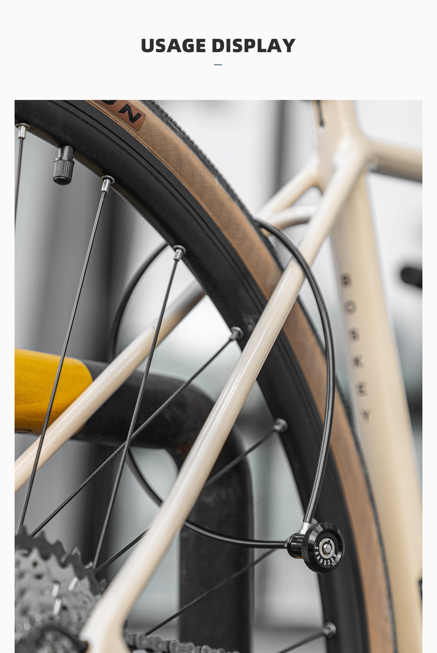【ROAD TO SKY】by ROCKBROS Concealed Secure Road Bike Lock - ROCKBROSUSA