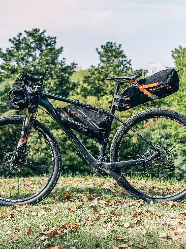 ROCKBROS Bike Bags Reflective Waterproof Large Capacity Bag Foldable Saddle Bags 10L - ROCKBROSUSA