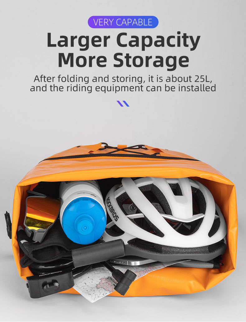 ROCKBROS Deluxe Large Capacity Bicycle Saddlebag in Various Colours - ROCKBROSUSA