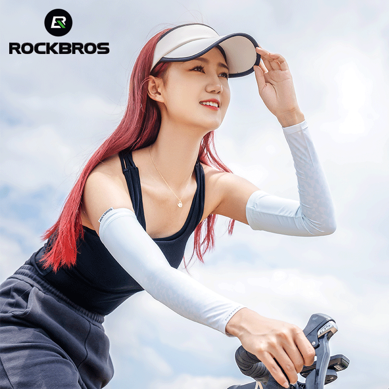 ROCKBROS Sun Protection Arm Sleeves Cooling Running - ROCKBROSUSA