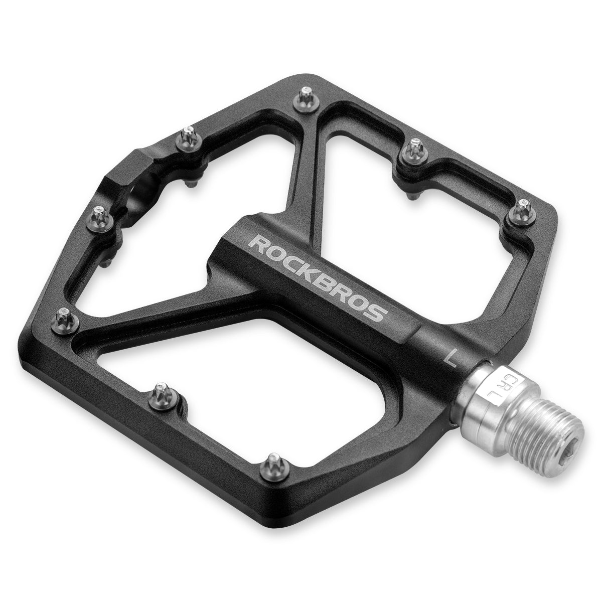 flatbike pedale ROCKBROS Ultra Lightweight Flat Bike Pedals in Various Colours (Pair), Black