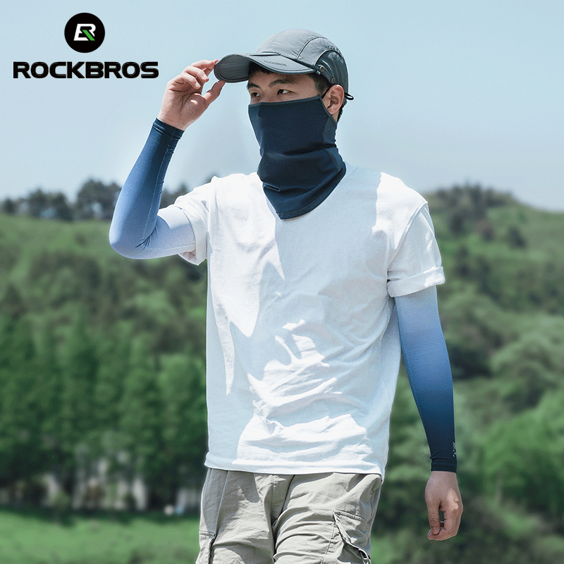 ROCKBROS Sun Protection Arm Sleeves Cooling Running - ROCKBROSUSA