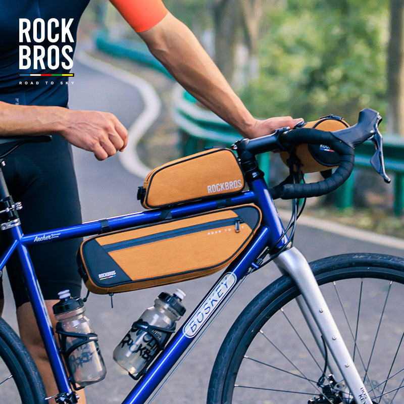【ROAD TO SKY】 ROCKBROS Deluxe Cycling Frame Bag Bike Front Tube Bags - ROCKBROSUSA