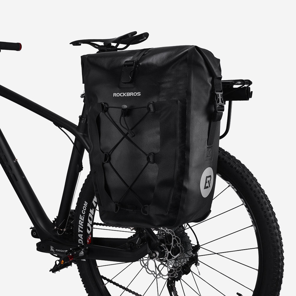 ROCKBROS Ultra Large Capacity Bicycle Saddlebag in Black or Yellow
