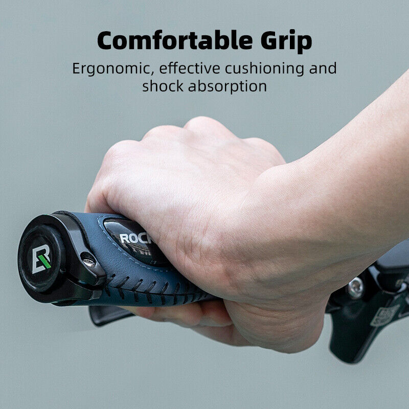 ROCKBROS Bike Double Lock Rubber Grips Bicycle Handlebar Grips Anti-skid 2.22cm - ROCKBROSUSA