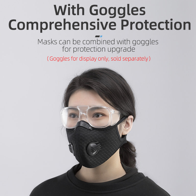 ROCKBROS-Cycling Face Mask Filter PM2.5 Anit-fog Breathable Dust-proof  Mask Anti-droplet- Buy 5 get 50% OFF