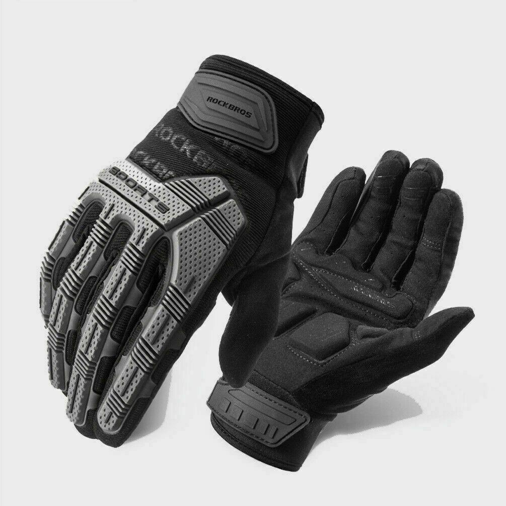 ROCKBROS Winter Riding Cold Warm Motorcycle Gloves Bicycle Gloves Touchscreen-S210