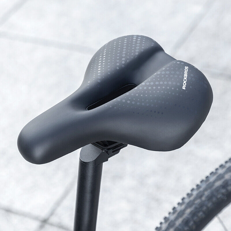 ROCKBROS MTB Road Cycling Seat Saddle with Rear light Shock AbsorptionGel Bike Comfort Cushion - ROCKBROSUSA