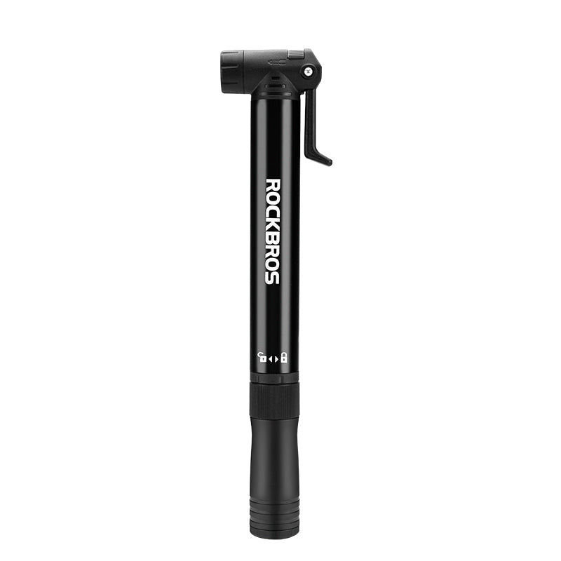 ROCKBROS Bicycle Tire Pump 120PSI MTB Bike Air Inflator Built-in Ratchet Tool