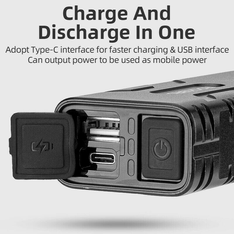 ROCKBROS Bike Front Headlight 850LM with Mobile Charging BC29 1000mAh - ROCKBROSUSA