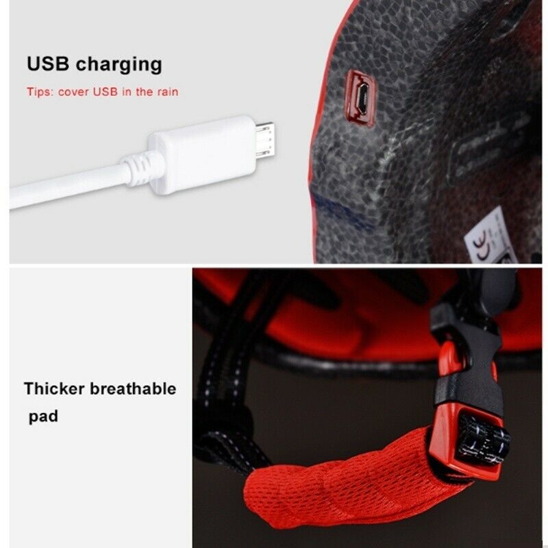 ROCKBROS MTB Road Bike Helmet Light Helmet Outdoor Night Cycling Ultralight EPS - ROCKBROSUSA