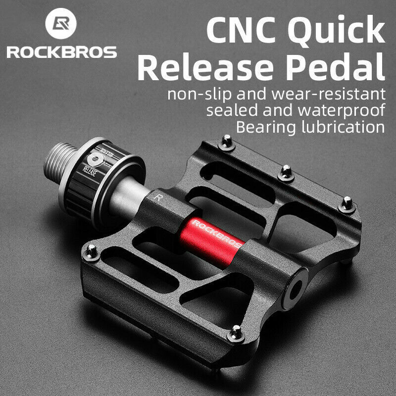 ROCKBROS Quick-Release Bike Pedals in Black (Pair) - ROCKBROSUSA