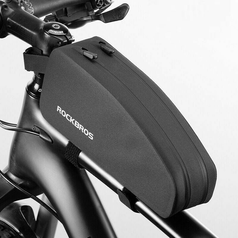 ROCKBROS Double Zipper Top Tube Bag Frame Fitted Bike Bag Front Frame Bag