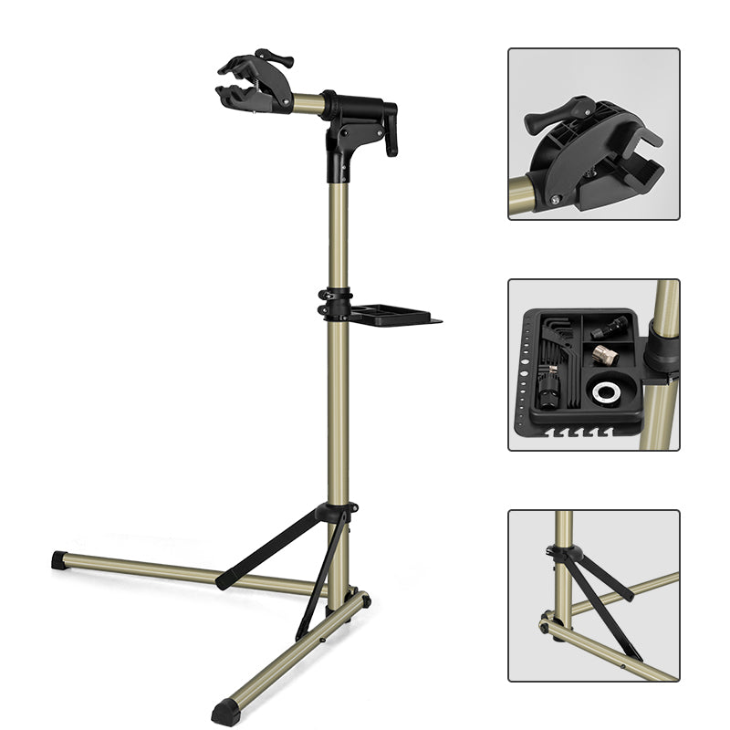 ROCKBROS Adjustable Aluminium Alloy Bike Repair Stand - 60 lb Capacity - ROCKBROSUSA