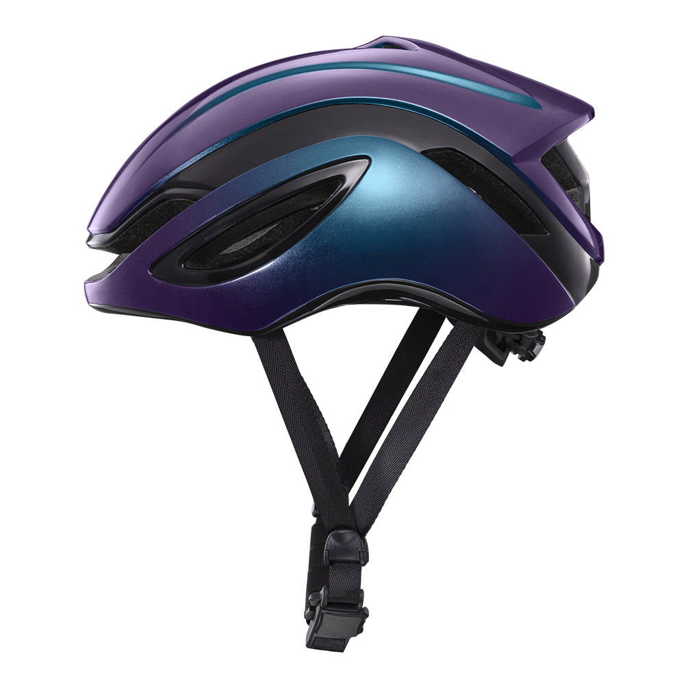 ROCKBROS Road Aero Bike Helmet for Adults TT Triathlon Helmet for Cycling, Purple / L
