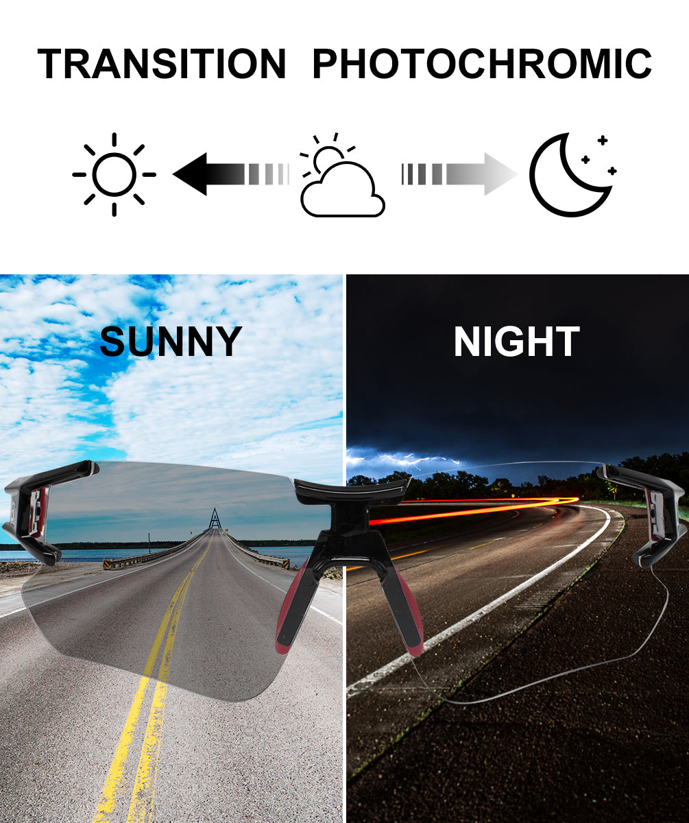 ROCKBROS Ultralight Photochromic Cycling Sunglasses