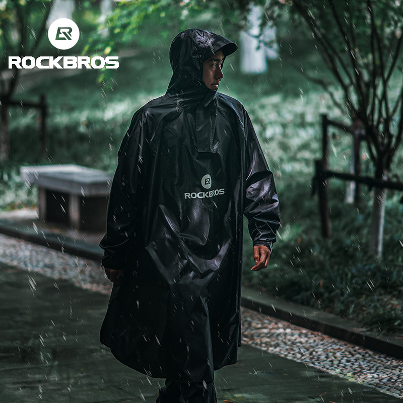 ROCKBROS Motorcycle Cycling Raincoat Hiking Outdoor Poncho Waterproof Cloak - ROCKBROS