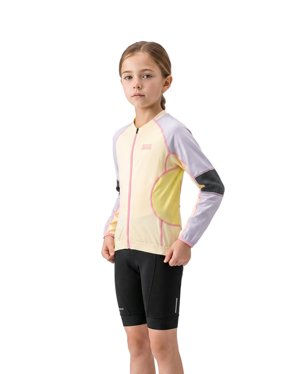 ROCKBROS kids’ long-sleeve cycling jersey product view