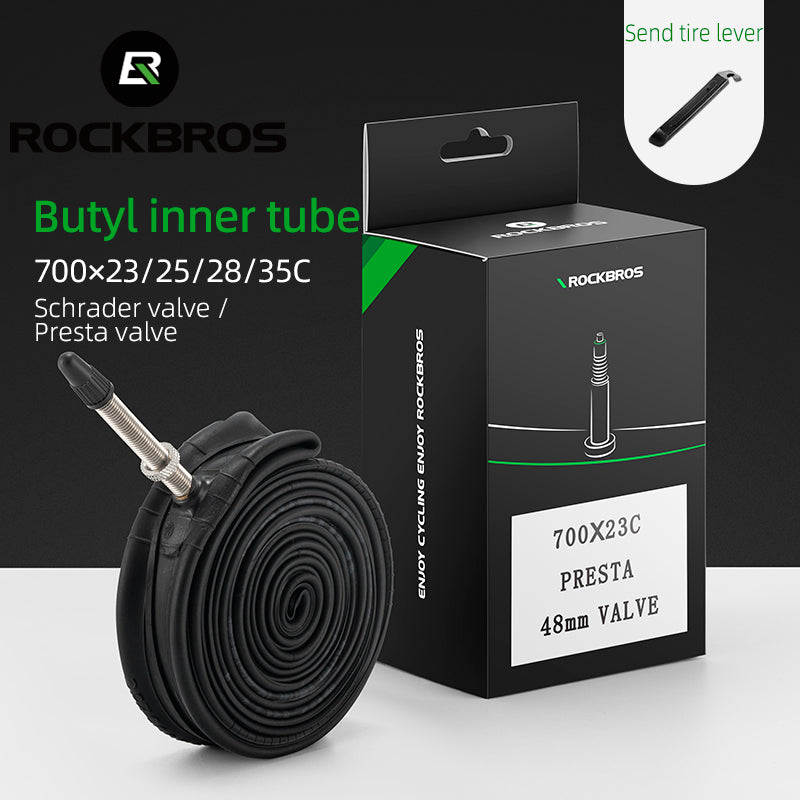700X23/25/28/35C Road Bike Inner Tube 48mm Presta/Schrader Valve High Self Sealing Butyl Rubber