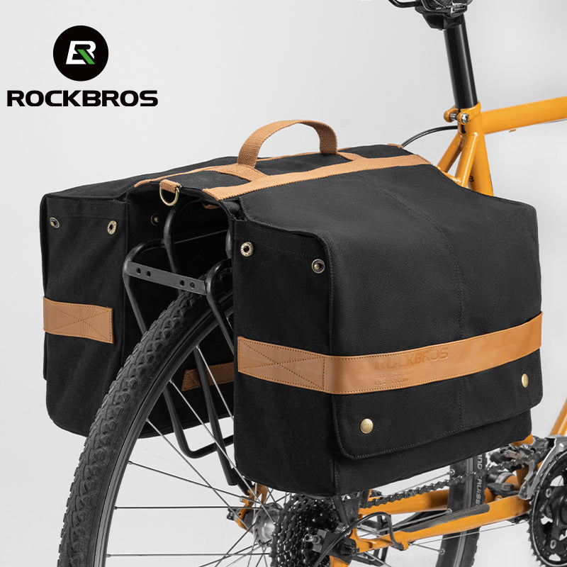 Bike Pannier Bag with Shoulder Strap for Various Bikes 27L Expandable