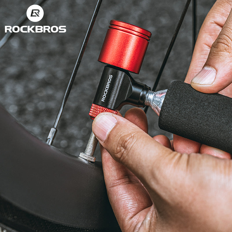 ROCKBROS CO2 Inflator for Bike Tires with 160 PSI Barometer