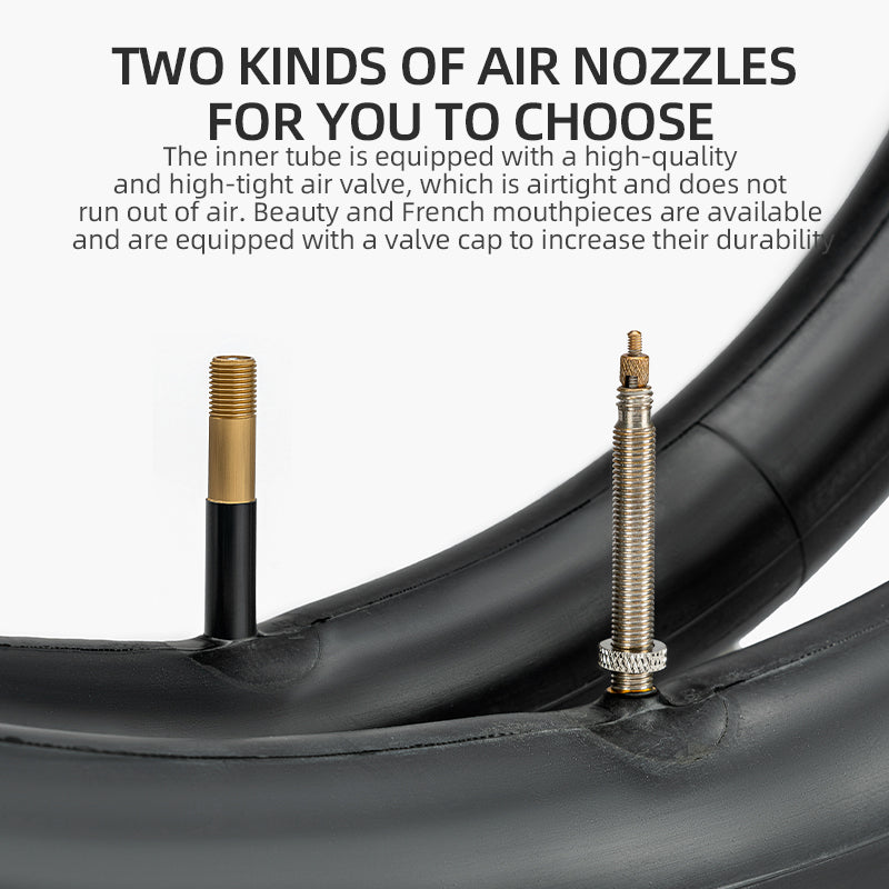 26'/27.5'X1.95/2.125 Mountain Bike Inner Tube 48mm Presta/Schrader Valve High Self Sealing Butyl Rubber