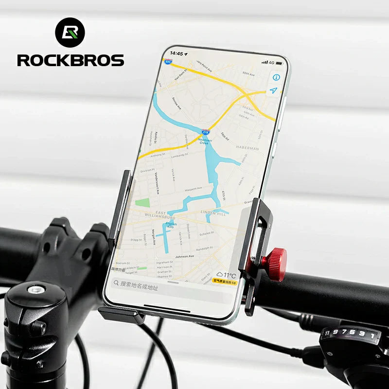 S Clip Ring Bike Phone Holder for 4.7–7.09" Phones