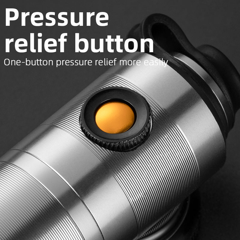 ROCKBROS Portable Ultralight Aluminum Bike Pump 160PSI  Baromete  Cycling Inflators