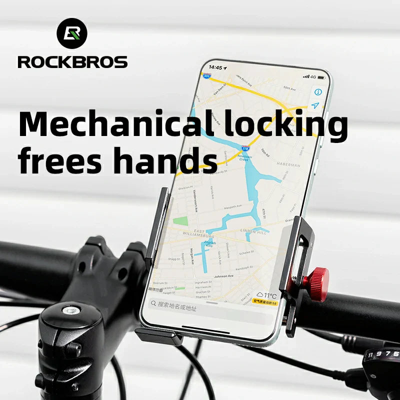 S Clip Ring Bike Phone Holder for 4.7–7.09" Phones