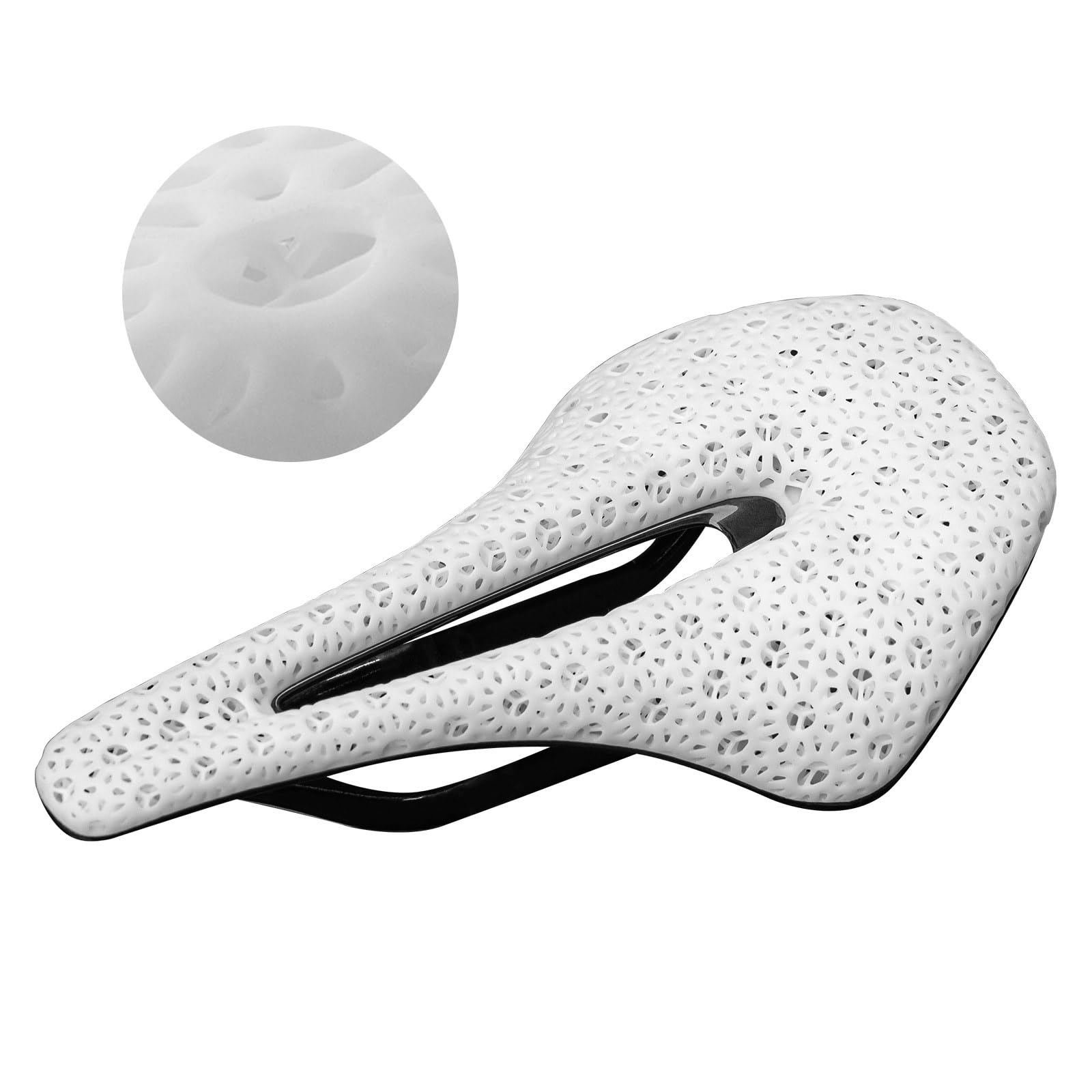 3D Printed Carbon Bike Saddle Ergonomic Ultralight Seat