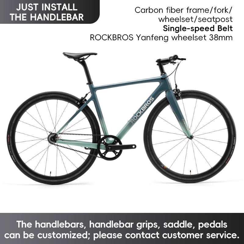 Hoelderlin - Carbon Fiber Flat-Bar Road Bike ¨C Green Black