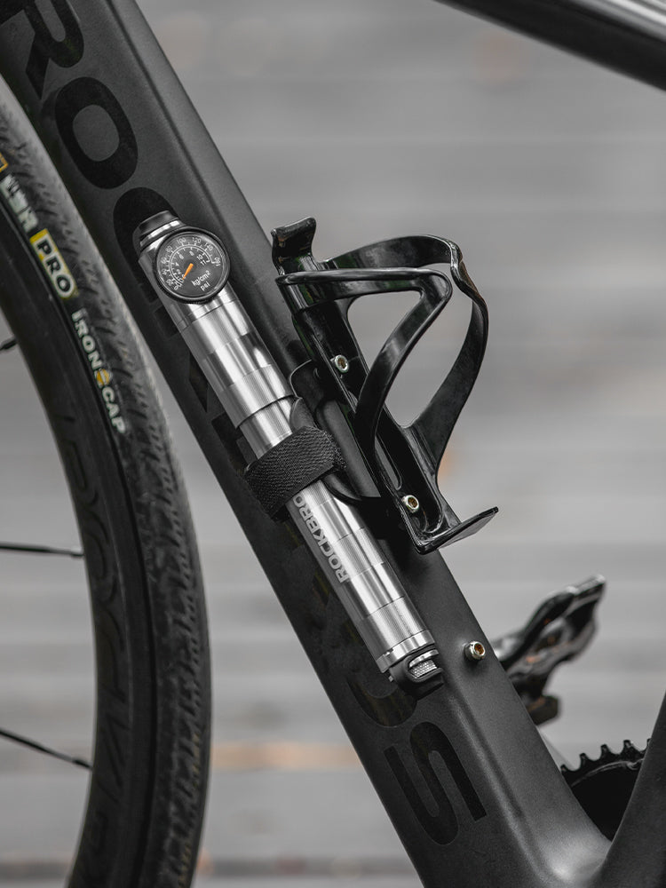 ROCKBROS Portable Ultralight Aluminum Bike Pump 160PSI  Baromete  Cycling Inflators