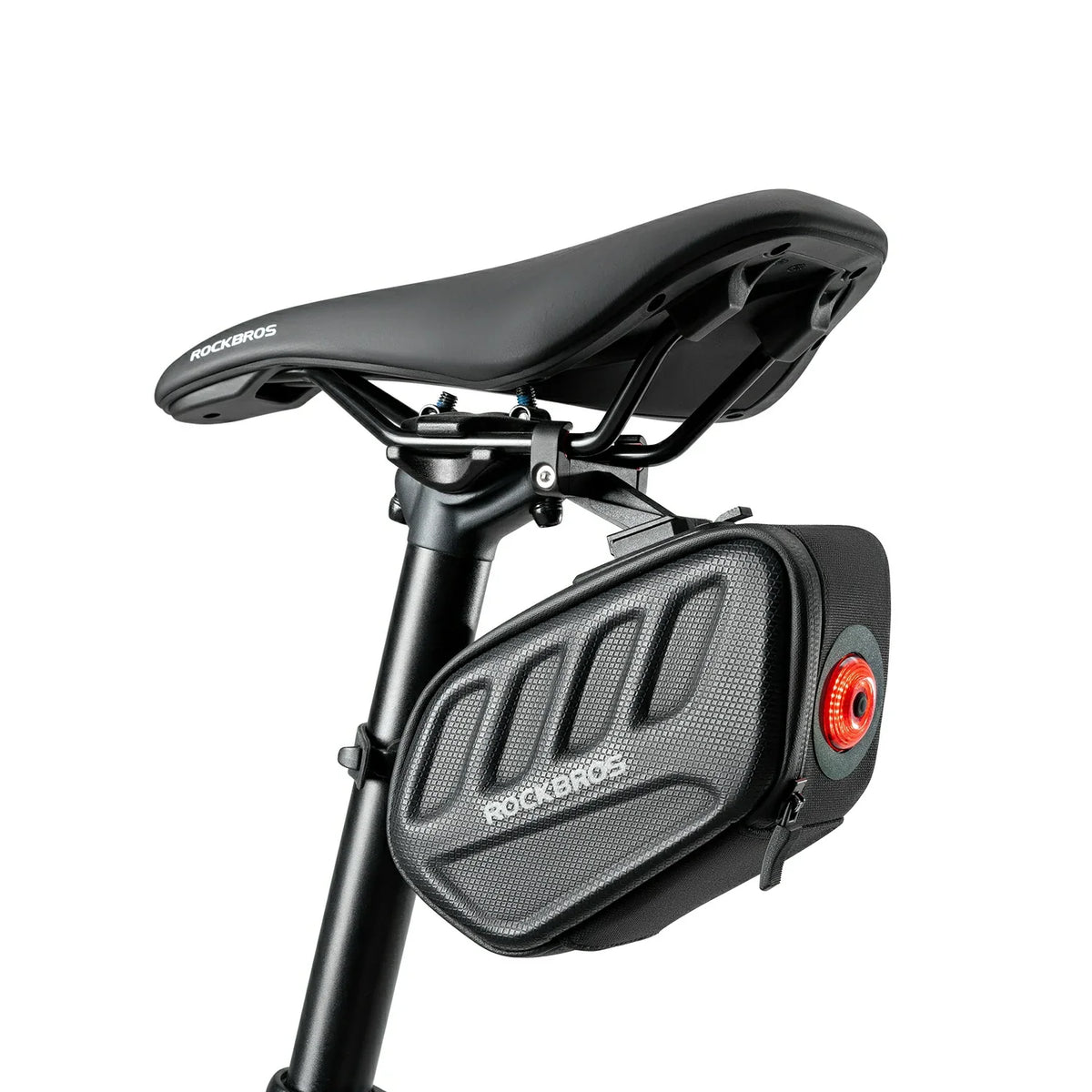 Shell Riding Bag ROCKBROS 3D Shell Saddle Bike Seat Bag with Light Tail