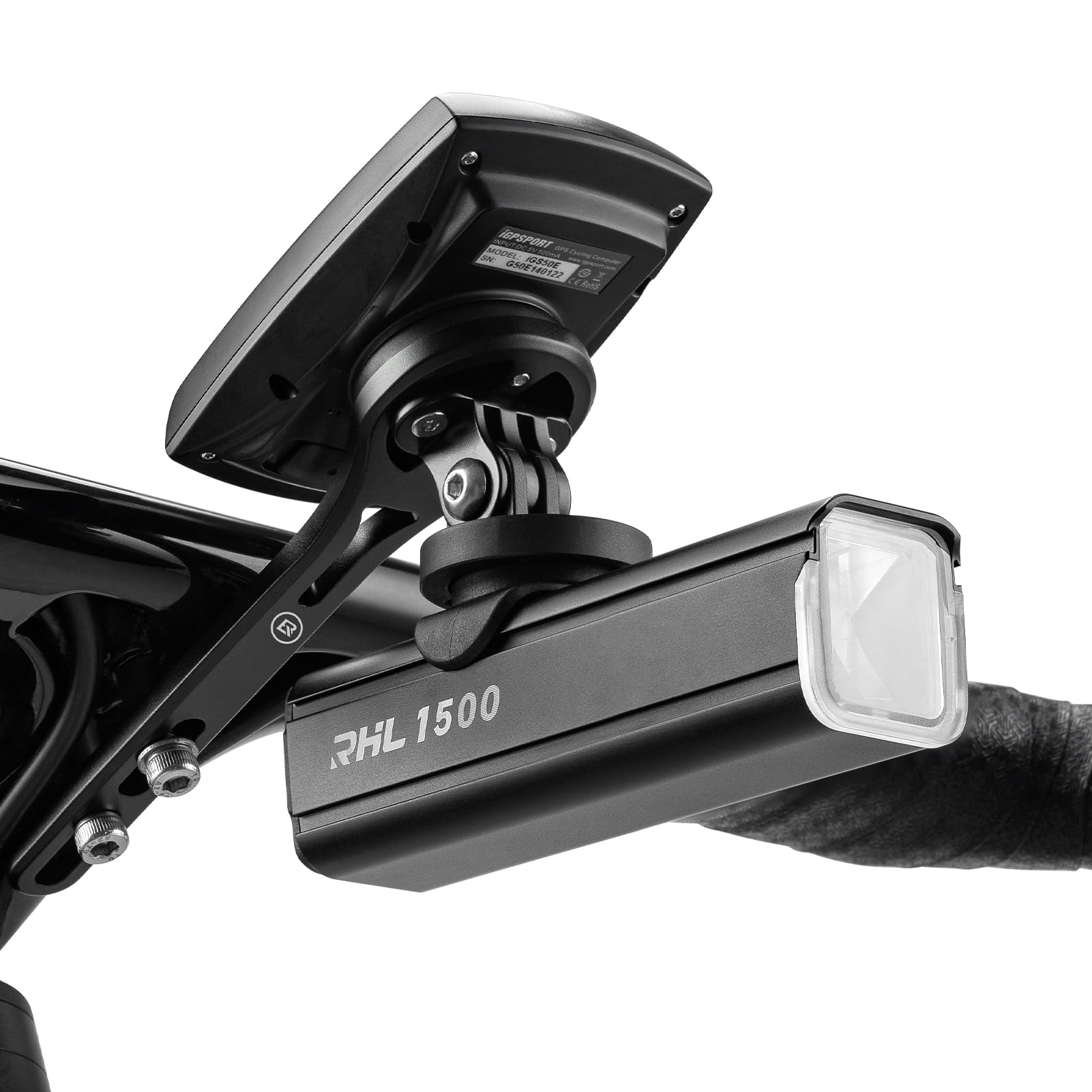 ROCKBROS Bike Aluminum Computer Mount  compatible with Garmin, Wahoo, Bryton, and GoPro - ROCKBROS#color_Big Logo