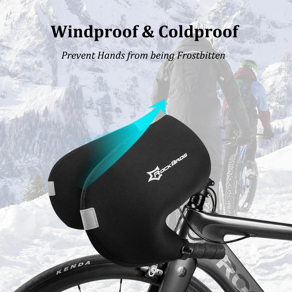 Road Bike Handlebar Mittens Windproof