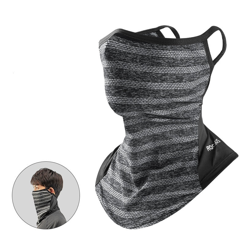 Ice Silk Patchwork Ear-Hook Face Mask