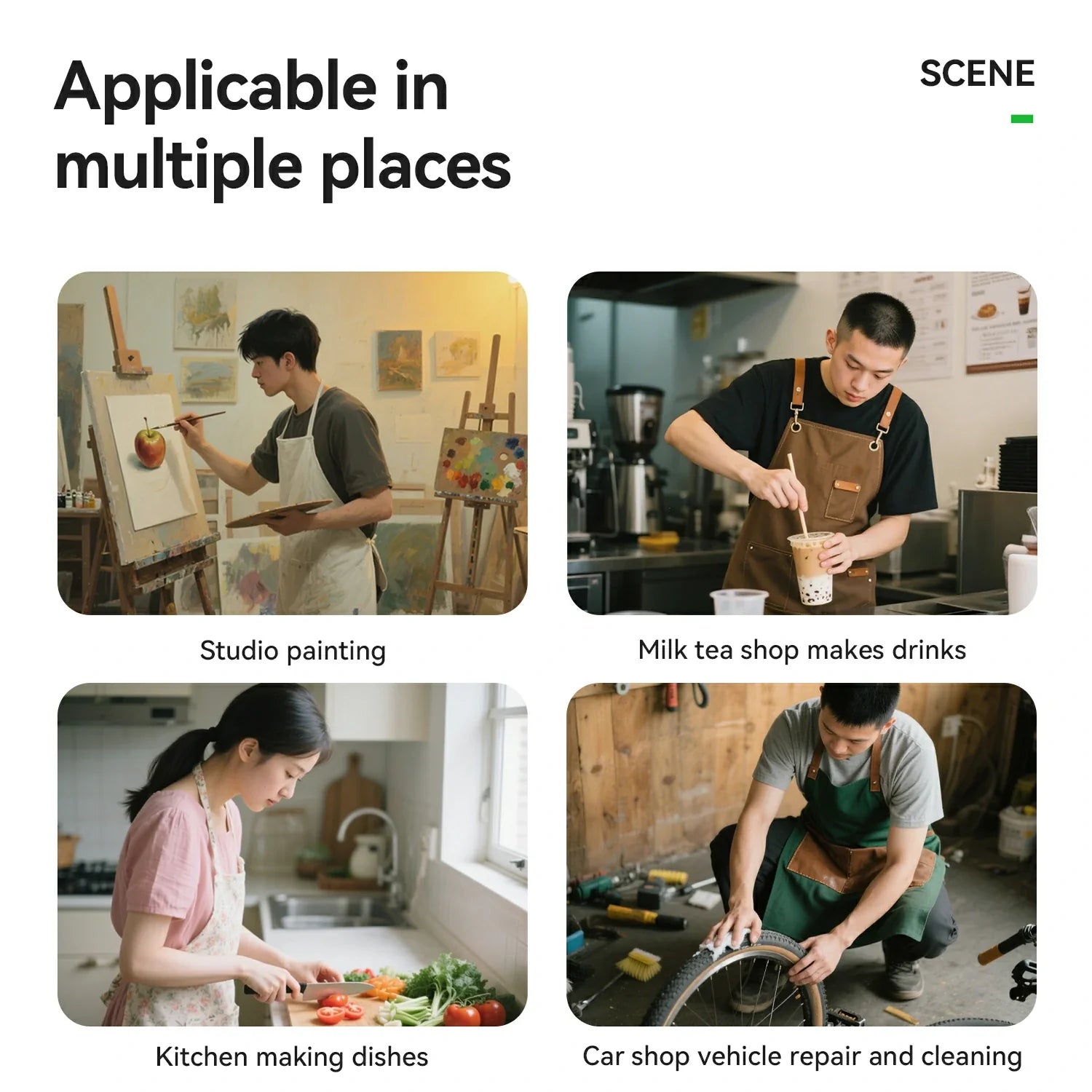 Multi-Pocket Work Apron