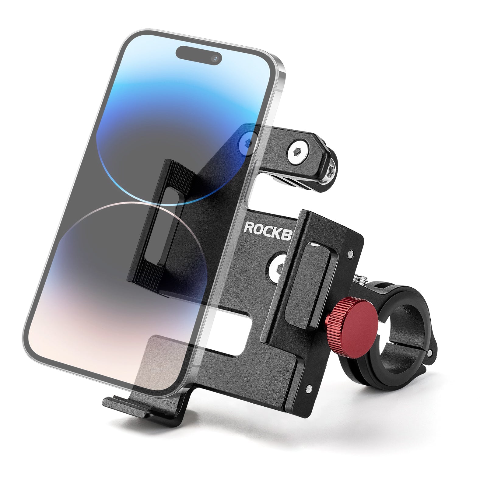 S Clip Ring Bike Phone Holder for 4.7–7.09" Phones