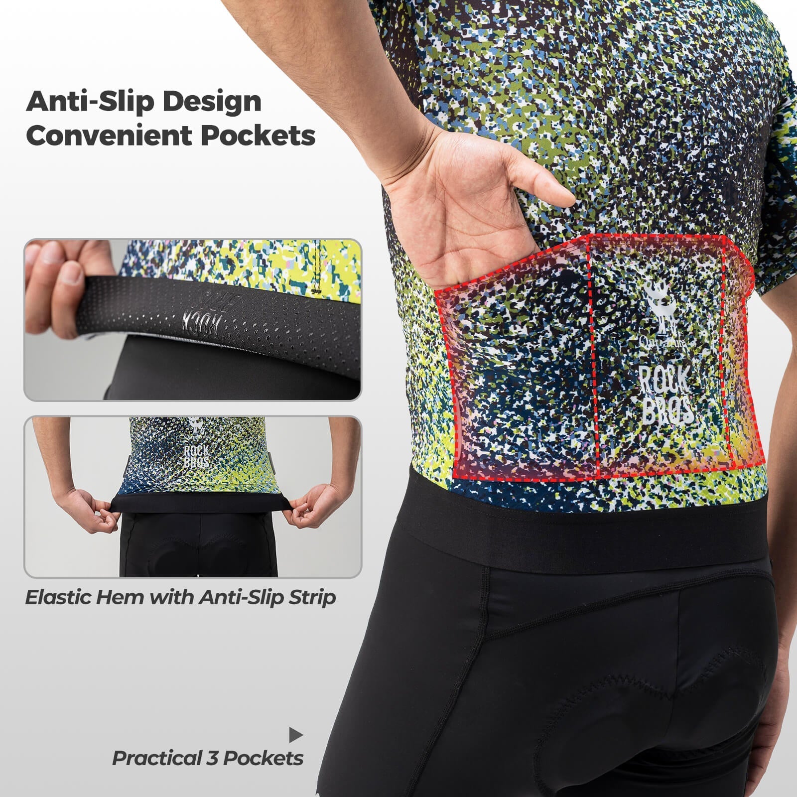 ROCKBROS Camo Cycling Jersey – Stealthy Style, Unstoppable Performance!