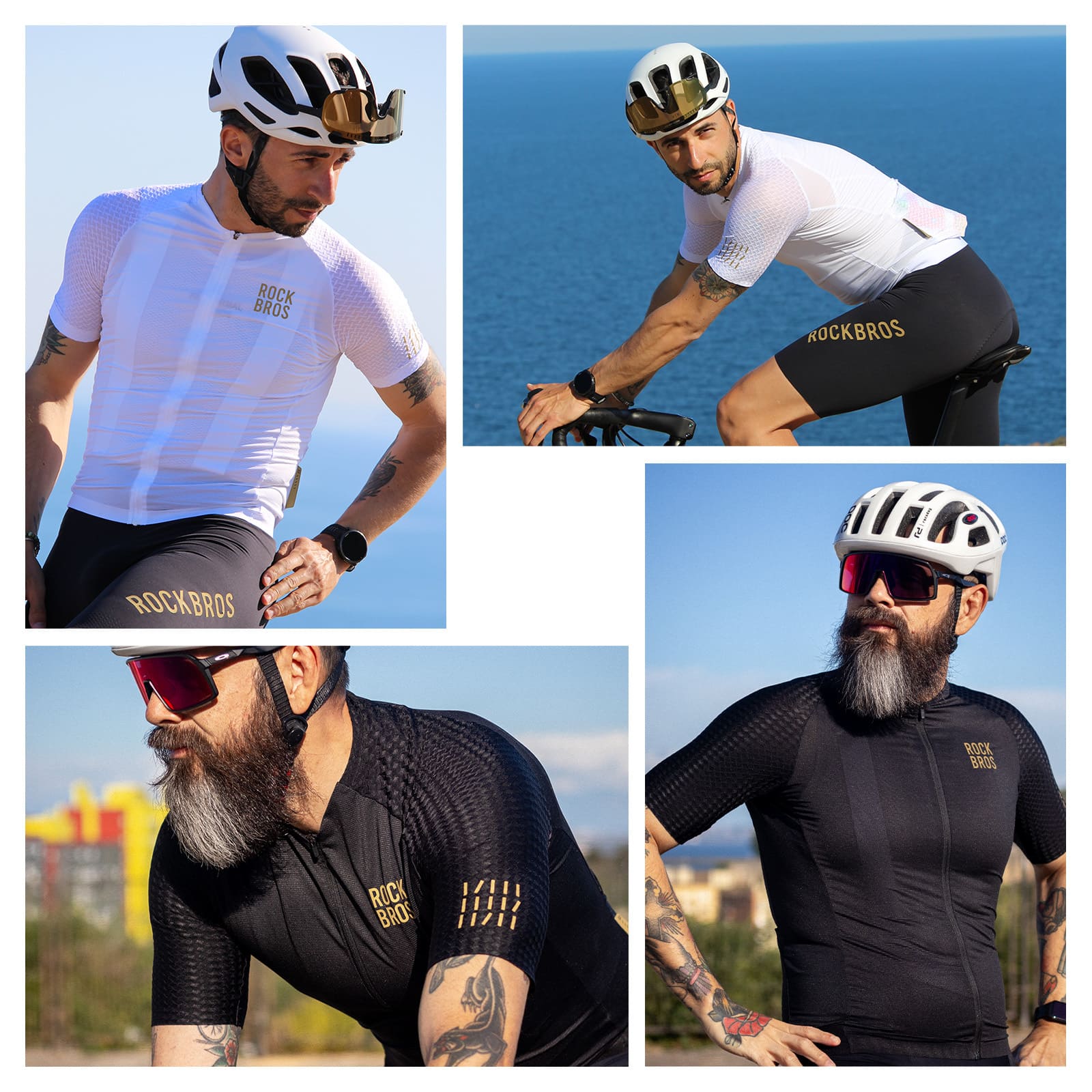 ROCKBROS Men¡¯s Cycling Jersey ¨C Diamond Pattern | Ride Hard, Stay Stylish! 