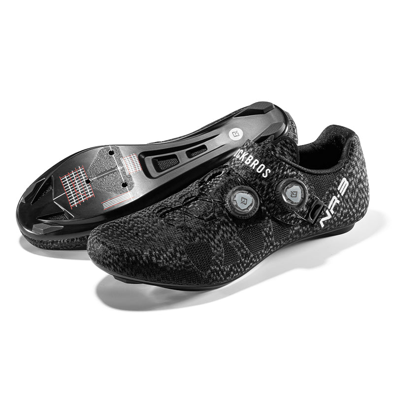 ROCKBROS Clipless Cycling Bike Shoes Road and Mtb Bike Shoes for Men Women NR3 #color_black