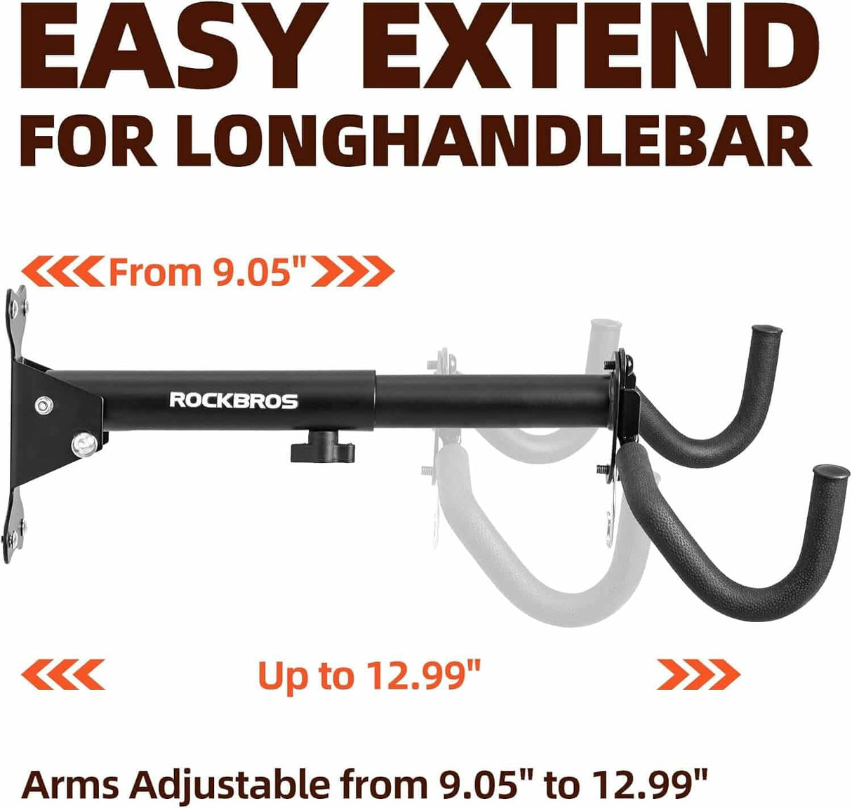 Wall-Mounted Bike Holder 33 lb Capacity
