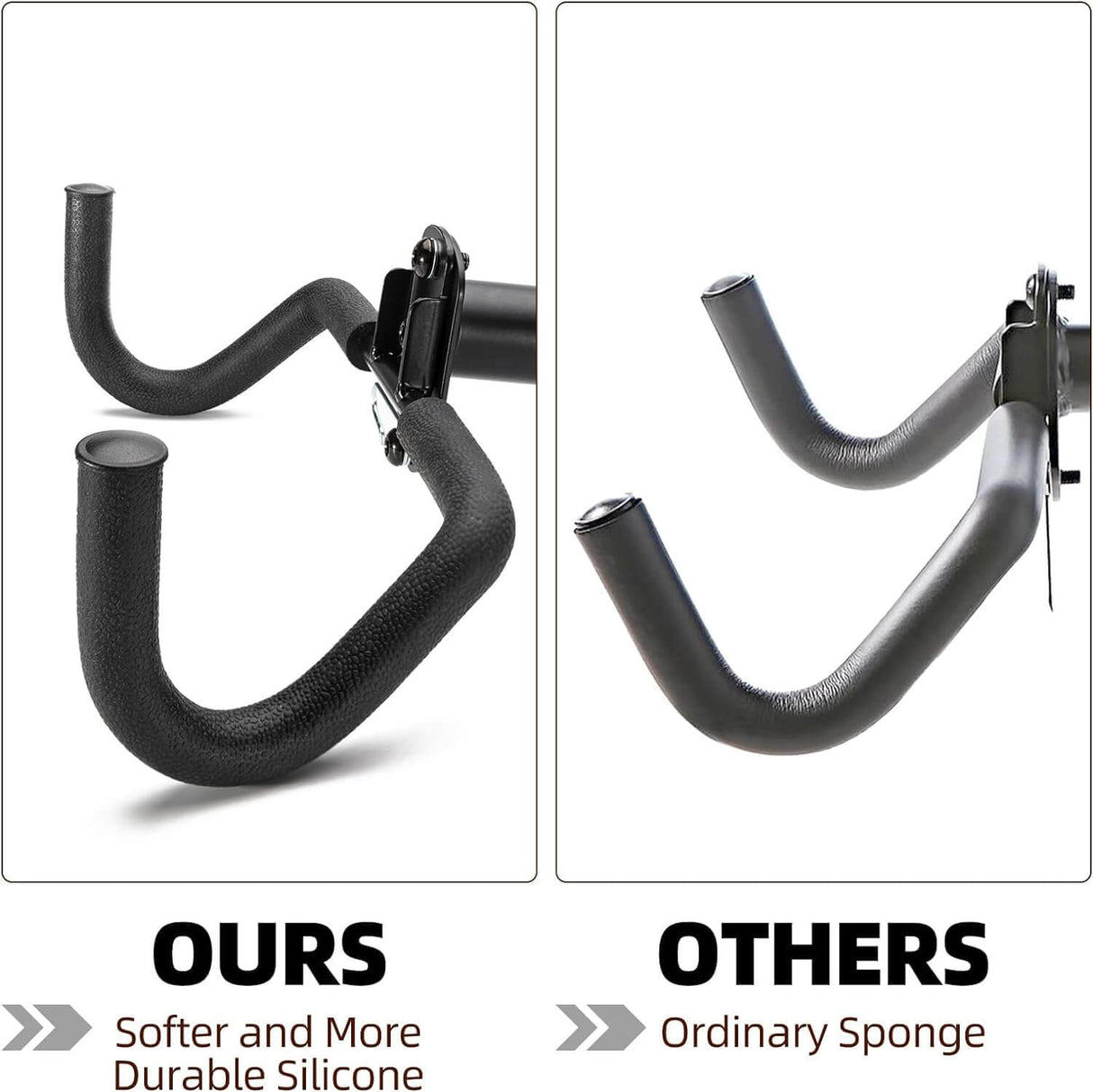 Wall-Mounted Bike Holder 33 lb Capacity
