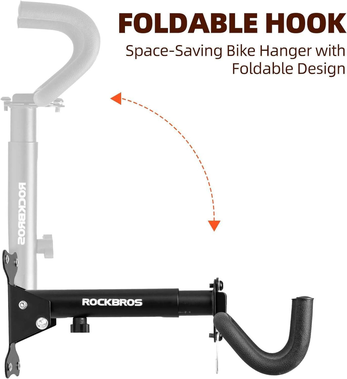 Wall-Mounted Bike Holder 33 lb Capacity