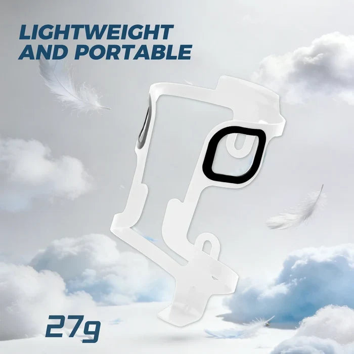 ROCKBROS Lightweight 27 g aluminium bike bottle cage with secure bottle retention, weather-resistant finish and universal fit.
#Color_White
